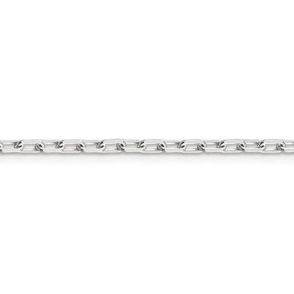 2.75mm Sterling Silver Solid Elongated Cable Chain Necklace, 22 Inch - Picture 4 of 8